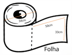 Pano Multiuso Limtech - 33cm X 300m - 600 Folhas - 45g/m - Azul
