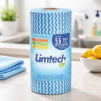 Pano Multiuso Limtech - 23cm X 22m - 55 Folhas - 35g/m² - Azul