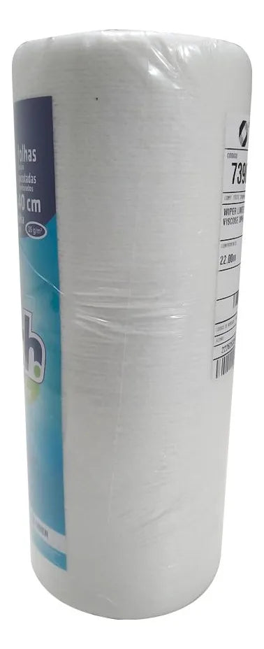 Pano Multiuso Limtech - 23cm X 22m - 55 Folhas - 35g/m² - Branco
