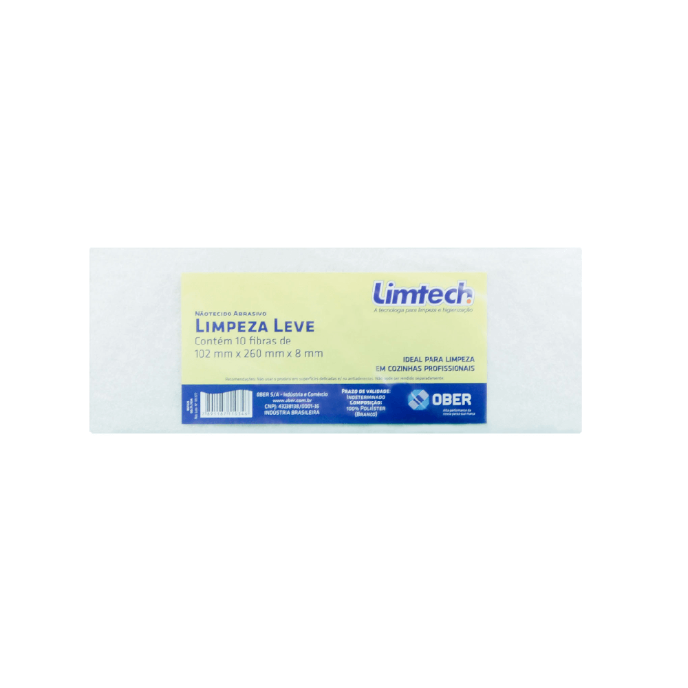 Fibra De Limpeza Leve Limtech 10 Unidades - 470g/m²