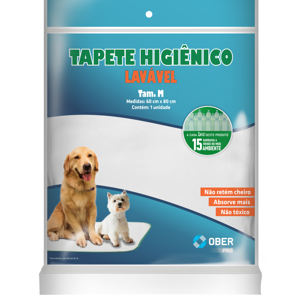 Tapete Higiênico para Pets M - 60cm x 80cm