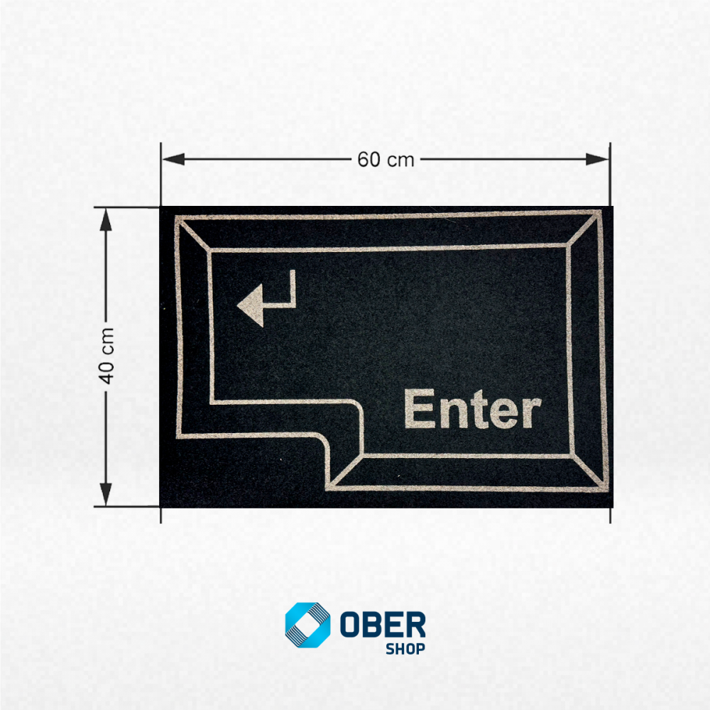 Tapete Capacho Estampado - 40cm X 60cm ENTER