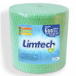 Pano Multiuso Limtech - 23cm X 240m - 600 Folhas - 35g/m² - Verde